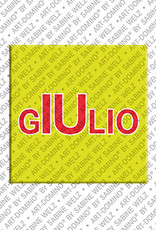 ART-DOMINO® BY SABINE WELZ Giulio - Magnet with the name Giulio