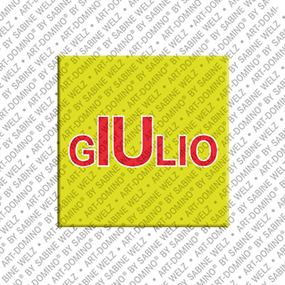 ART-DOMINO® BY SABINE WELZ Giulio - Magnet with the name Giulio