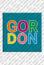 ART-DOMINO® BY SABINE WELZ Gordon - Magnet mit dem Vornamen Gordon