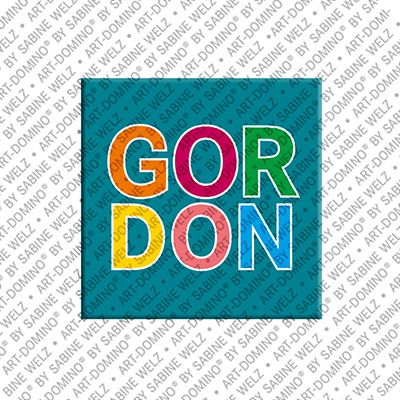 ART-DOMINO® BY SABINE WELZ Gordon - Magnet with the name Gordon