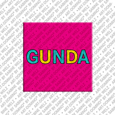 ART-DOMINO® BY SABINE WELZ Gunda - Magnet with the name Gunda