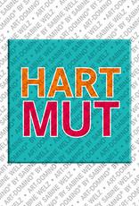 ART-DOMINO® BY SABINE WELZ Hartmut - Magnet mit dem Vornamen Hartmut