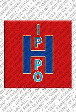 ART-DOMINO® BY SABINE WELZ Hippo - Aimant avec le nom Hippo