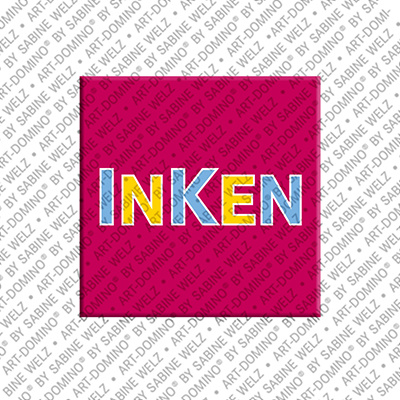ART-DOMINO® BY SABINE WELZ Inken - Magnet with the name Inken