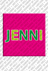 ART-DOMINO® BY SABINE WELZ Jenni - Magnet with the name Jenni