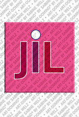 ART-DOMINO® BY SABINE WELZ Jil - Magnet with the name Jil
