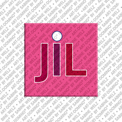ART-DOMINO® BY SABINE WELZ Jil - Magnet with the name Jil