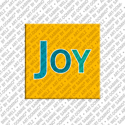 ART-DOMINO® BY SABINE WELZ Joy - Magnet mit dem Vornamen Joy