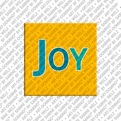 ART-DOMINO® BY SABINE WELZ Joy - Magnet with the name Joy