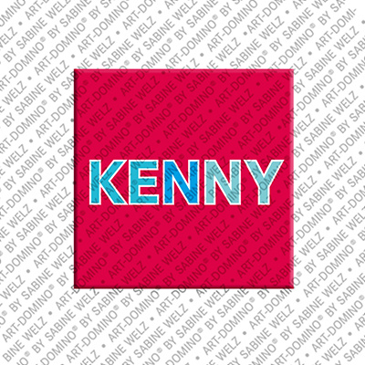 ART-DOMINO® BY SABINE WELZ Kenny - Magnet with the name Kenny