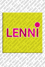 ART-DOMINO® BY SABINE WELZ Lenni - Magnet with the name Lenni
