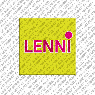 ART-DOMINO® BY SABINE WELZ Lenni - Magnet with the name Lenni