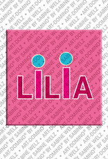ART-DOMINO® BY SABINE WELZ Lilia - Magnet with the name Lilia