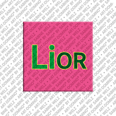 ART-DOMINO® BY SABINE WELZ Lior - Aimant avec le nom Lior