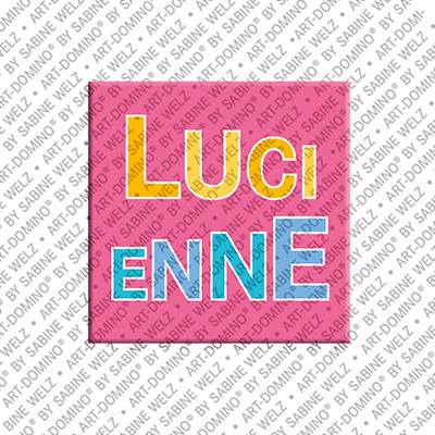 ART-DOMINO® BY SABINE WELZ Lucienne - Magnet with the name Lucienne