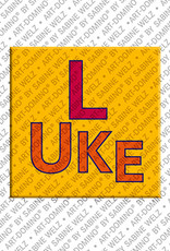 ART-DOMINO® BY SABINE WELZ Luke - Magnet with the name Luke