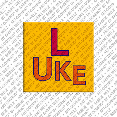 ART-DOMINO® BY SABINE WELZ Luke - Magnet mit dem Vornamen Luke