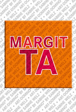 ART-DOMINO® BY SABINE WELZ Margitta - Magnet with the name Margitta