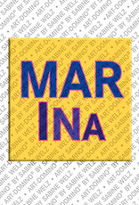 MAGNET-STORIES Marina - Magnet mit dem Vornamen Marina