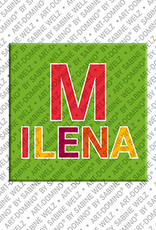 MAGNET-STORIES Milena – Magnet mit dem Vornamen Milena