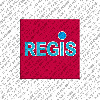 ART-DOMINO® BY SABINE WELZ Regis - Magnet mit dem Vornamen Regis