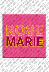 ART-DOMINO® BY SABINE WELZ Rosemarie - Magnet mit dem Vornamen Rosemarie