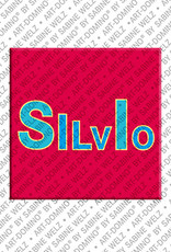 ART-DOMINO® BY SABINE WELZ Silvio - Magnet with the name Silvio