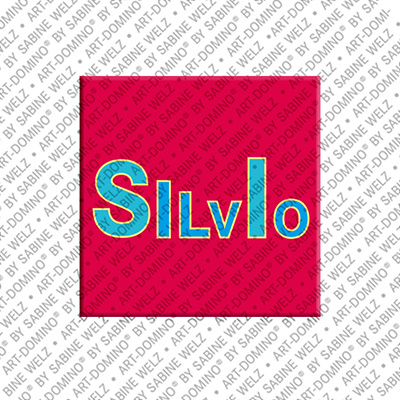 ART-DOMINO® BY SABINE WELZ Silvio - Magnet with the name Silvio