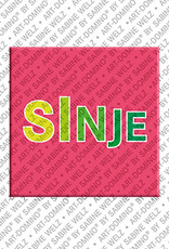 MAGNET-STORIES Sinje - Magnet mit dem Vornamen Sinje