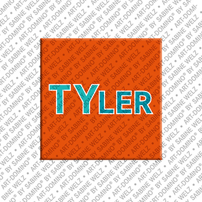 ART-DOMINO® BY SABINE WELZ Tyler - Magnet mit dem Vornamen Tyler