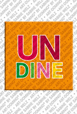 ART-DOMINO® BY SABINE WELZ Undine - Magnet mit dem Vornamen Undine