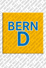 ART-DOMINO® BY SABINE WELZ Bernd - Magnet with the name Bernd
