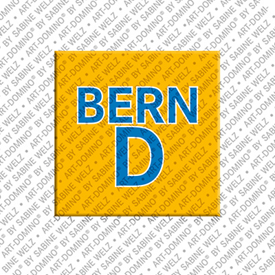 ART-DOMINO® BY SABINE WELZ Bernd - Aimant avec le nom Bernd