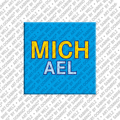 ART-DOMINO® BY SABINE WELZ Michael - Aimant avec le nom Michael