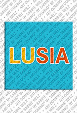 ART-DOMINO® BY SABINE WELZ Lusia - Magnet mit dem Vornamen Lusia