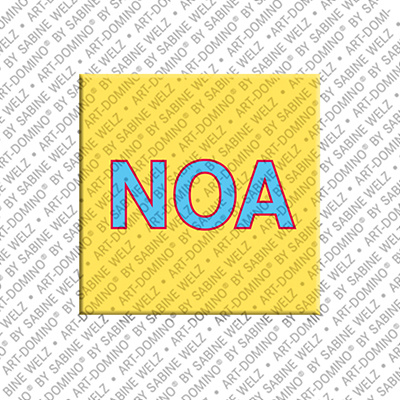 ART-DOMINO® BY SABINE WELZ Noa - Magnet mit dem Vornamen Noa
