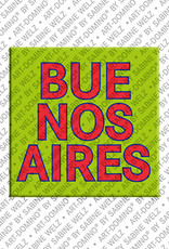 ART-DOMINO® BY SABINE WELZ Buenos Aires - Schriftzug