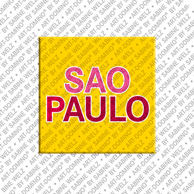 ART-DOMINO® BY SABINE WELZ Sao Paulo - Lettrage