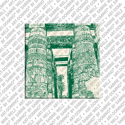 ART-DOMINO® BY SABINE WELZ Egypt - Luxor: Karnak temple complex pillared hall
