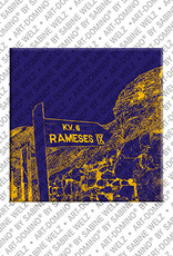 MAGNET-STORIES Egypte - Louxor Ouest: entrée de la Vallée des Rois K.V. 6 Ramsès IX