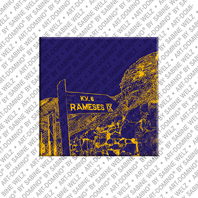 MAGNET-STORIES Ägypten - Luxor West: Tal der Könige-Eingang K.V. 6 Ramses IX