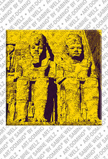 ART-DOMINO® BY SABINE WELZ Egypte - Abu Simbel - Complexe de temples pour Ramsès II - 2 figures à droite