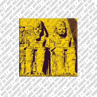 ART-DOMINO® BY SABINE WELZ Ägypten - Abu Simbel - Tempelanlage für Ramses II - 2 Figuren rechts