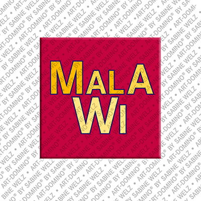 ART-DOMINO® BY SABINE WELZ Malawi - Lettering