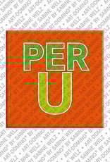 ART-DOMINO® BY SABINE WELZ Peru - Lettering