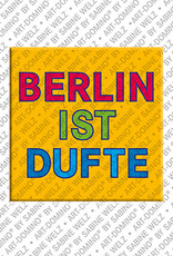 ART-DOMINO® BY SABINE WELZ Berlin ist Dufte - magnet with fun text