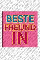 ART-DOMINO® BY SABINE WELZ Beste Freundin - Magnet mit Spass-Text