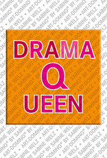 ART-DOMINO® BY SABINE WELZ Drama-Queen - Aimant avec un texte