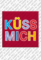 MAGNET-STORIES Küss mich - Aimant avec un texte
