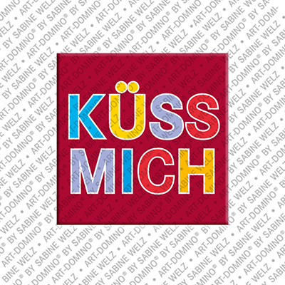 MAGNET-STORIES Küss mich - Aimant avec un texte